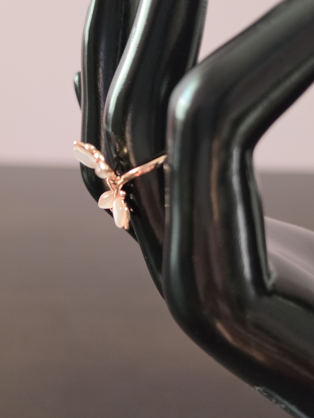 Rose Gold Toned Butterfly Ring - Sz 6 - Women Jewelry - Picture 3 of 4